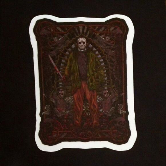 Horror Movie Sticker Friday the 13th Jason Voorhees Slasher Gothic Halloween - Picture 1 of 2